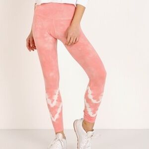 Electric Rose Pink Tie Dye Leggings